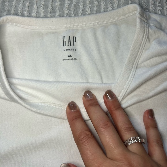 Long Sleeve T-shirt Bundle Grey White Gap Size XL White Grey Gray Cotton - Picture 11 of 15